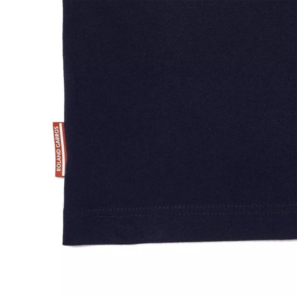 Maglietta da tennis blu navy Roland Garros di Lacoste | Ipontennis