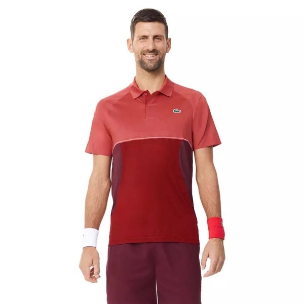 Lacoste Tennis x Novak Djokovic Rotes Polo aus Paris | Ipontennis