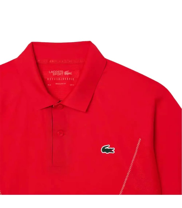 Polo rouge de tennis Monte-Carlo Novak Djokovic de Lacoste | Ipontennis