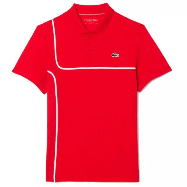 Lacoste polo rouge de tennis | Ipontennis