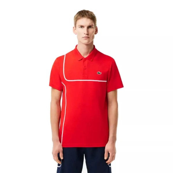 Lacoste rotes Tennis-Poloshirt | Ipontennis