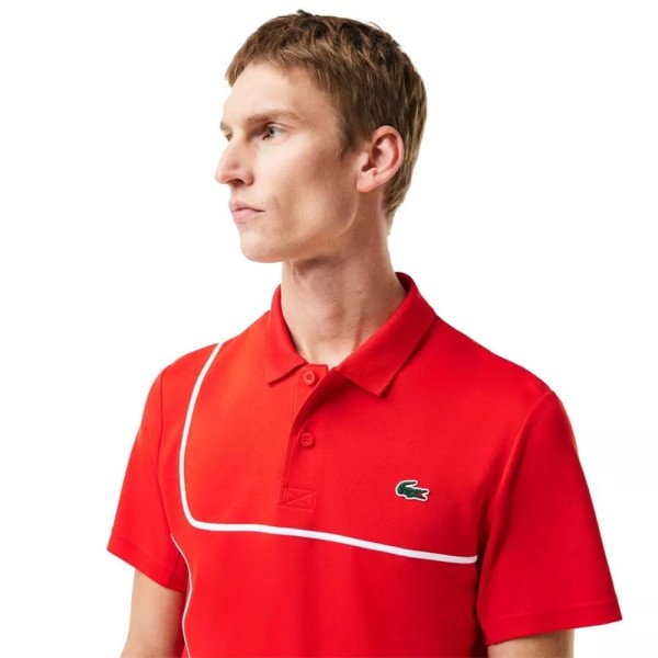 Lacoste polo rouge de tennis | Ipontennis