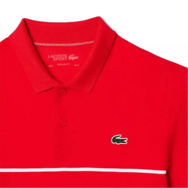 Lacoste polo rouge de tennis | Ipontennis
