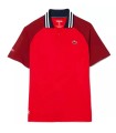 Lacoste Tennis x Daniil Medvedev Red   Burgundy polo