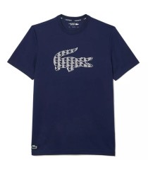 T-shirt bleu marine de Lacoste | Ipontennis