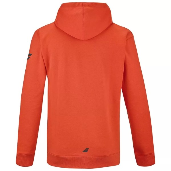 Moletom com capuz para exercício Babolat laranja | Ipontennis