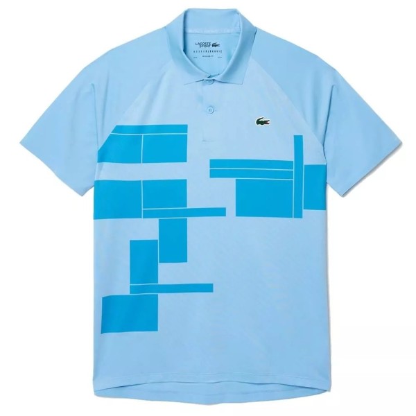 Lacoste Tennis Novak Djokovic Player Blue Polo | IPONTENNIS