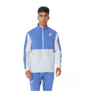 Asics Match Jacke Blau Weiß | Ipontennis