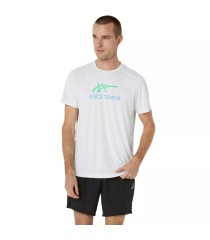 Asics Court Weißes Grafik-T-Shirt | Ipontennis