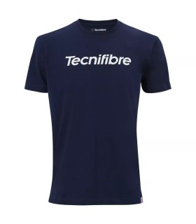 Camiseta Azul Marinho de Algodão Tecnifibre Team | Ipontennis