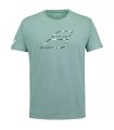 T-shirt Vert Babolat Exercise Big Flag | Ipontennis