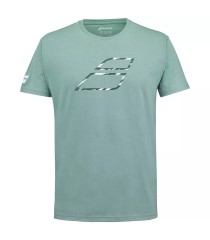 T-shirt Vert Babolat Exercise Big Flag | Ipontennis