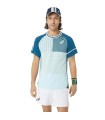 Asics Spieltrikot in Weiß und Blau | Ipontennis