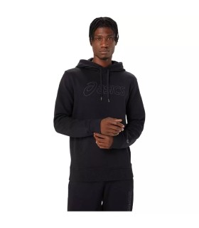 Sweat à capuche noir avec logo Asics | Ipontennis