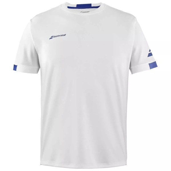 Babolat Play Crew Neck White T-Shirt | IPONTENNIS