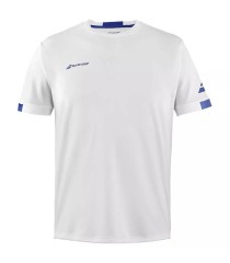 Babolat Play Rundhals Weißes T-Shirt | Ipontennis