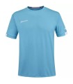 T-shirt Babolat Play à col rond bleu cyan | Ipontennis