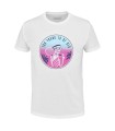 T-shirt Blanche avec Message d'Exercice Babolat | Ipontennis