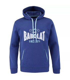 Felpa con cappuccio da allenamento Babolat blu | Ipontennis