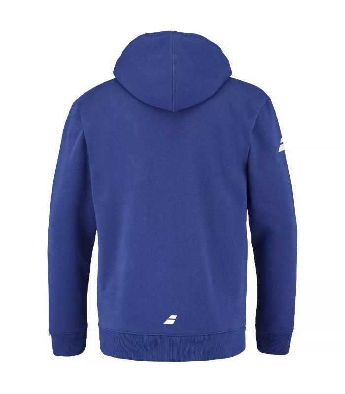 Felpa con cappuccio da allenamento Babolat blu | Ipontennis