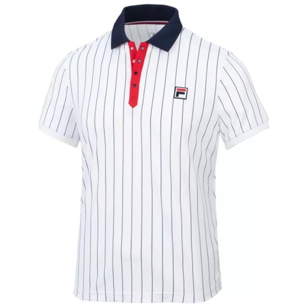 Polo Fila Listras Branco | Ipontennis