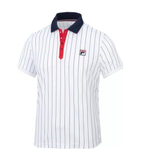 Polo Fila Rayures Blanc | Ipontennis