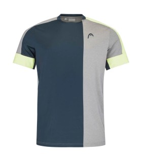 Camiseta Head Padel Tech Cinza Verde | Ipontennis