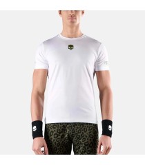 T-shirt verte Hydrogen Tech Panther White | Ipontennis