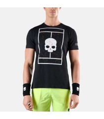 T-shirt Noire Spark de Tennis Hydrogen | Ipontennis