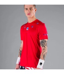 T-shirt Rouge Bleu de Hydrogen Star Tech | Ipontennis