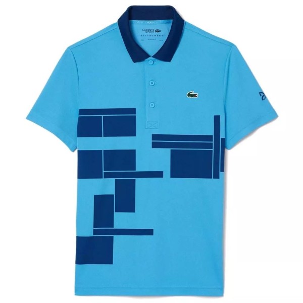 Polo Lacoste Tennis Novak Djokovic Aficionado Blu Polo | Ipontennis
