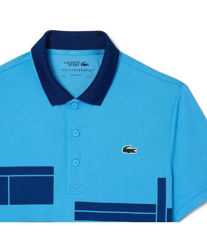 Polo Lacoste Tennis Novak Djokovic Fan Blaues Polo | Ipontennis
