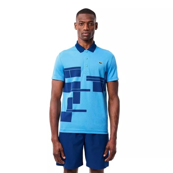 Polo Lacoste Tennis Novak Djokovic Fan Blue Polo | IPONTENNIS