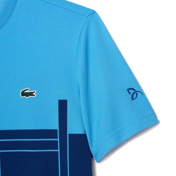 Blaues T-Shirt Lacoste X Novak Djokovic | Ipontennis