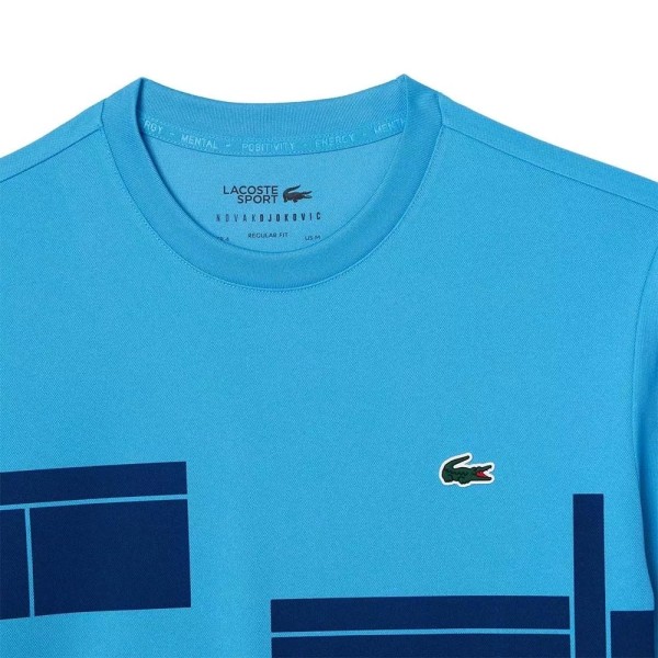 Blaues T-Shirt Lacoste X Novak Djokovic | Ipontennis