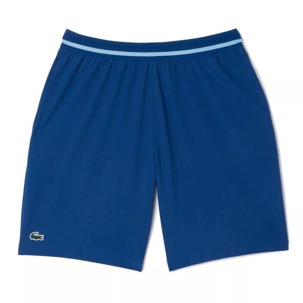 Shorts de tennis bleus Lacoste Novak Djokovic | Ipontennis