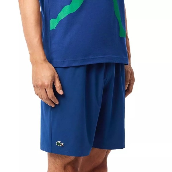Lacoste Tennis Novak Djokovic Blue shorts | IPONTENNIS