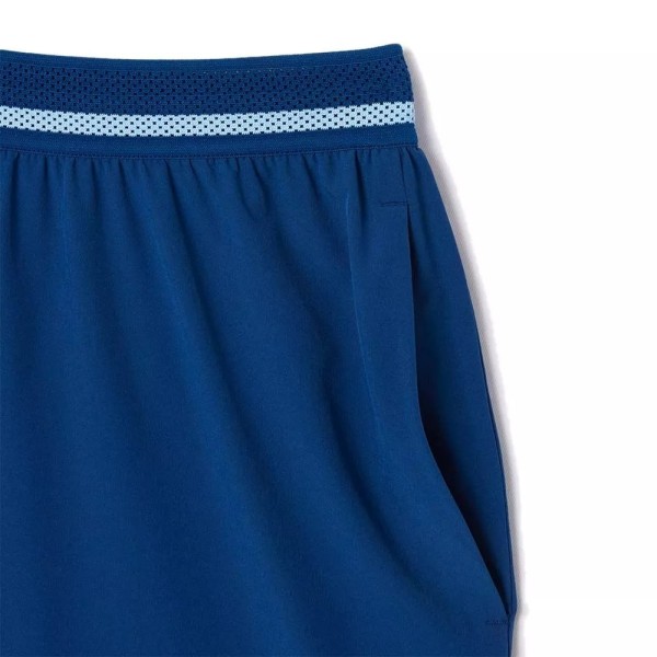 Shorts de tennis bleus Lacoste Novak Djokovic | Ipontennis