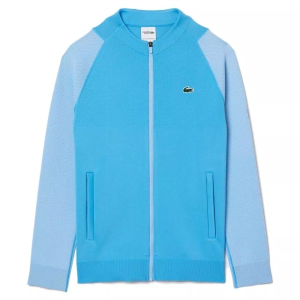 Veste de Tennis Bleu Clair de Lacoste Novak Djokovic | Ipontennis