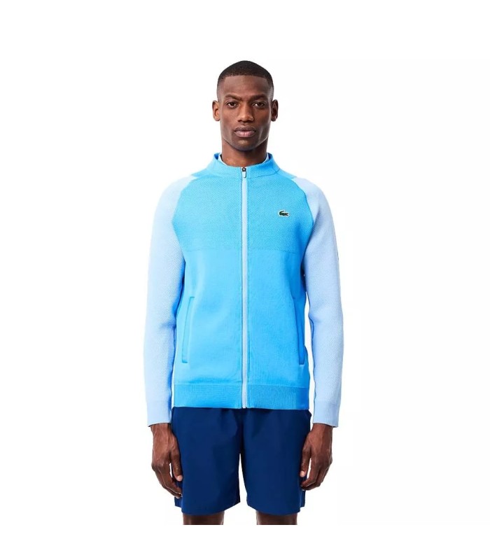 Veste de Tennis Bleu Clair de Lacoste Novak Djokovic | Ipontennis