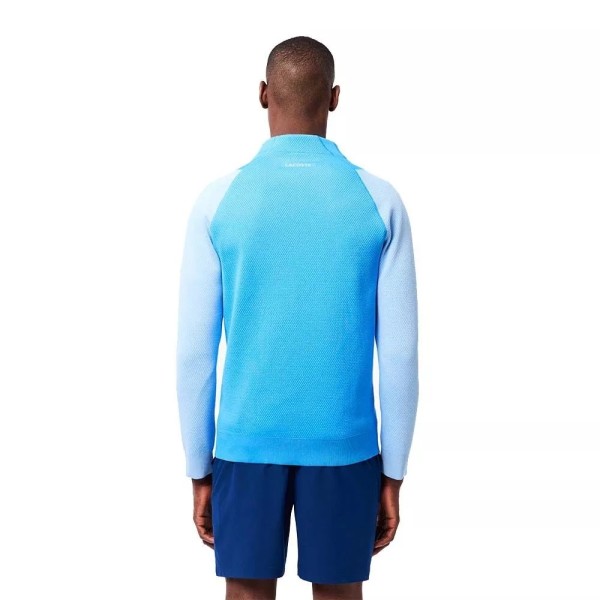 Lacoste Tennis Novak Djokovic Light Blue Jacket | IPONTENNIS