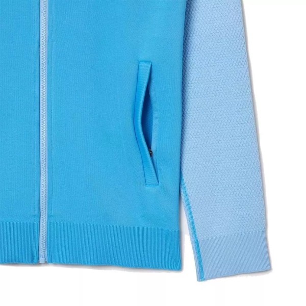 Casaco Azul Claro de Tênis da Lacoste Novak Djokovic | Ipontennis