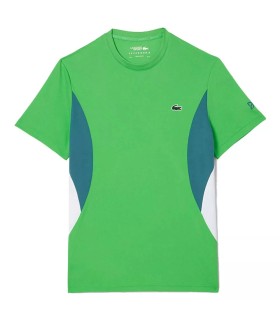 Camiseta Verde de Tênis Novak Djokovic da Lacoste | Ipontennis