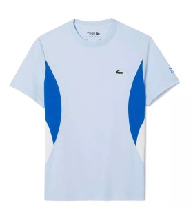 Blaues Tennis-T-Shirt Melbourne Novak Djokovic von Lacoste | Ipontennis