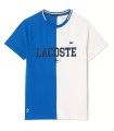 Blau-weißes T-Shirt Lacoste Sport x Daniil Medvedev | Ipontennis