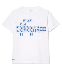 T-shirt Blanche Lacoste Sport x Novak Djokovic | Ipontennis