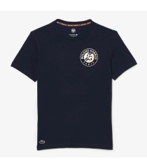 T-shirt Bleu Marine Lacoste Sport Roland Garros | Ipontennis