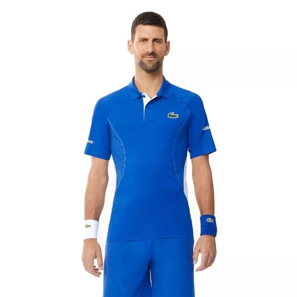 Polo Azul de Tênis Melbourne de Lacoste Novak Djokovic | Ipontennis