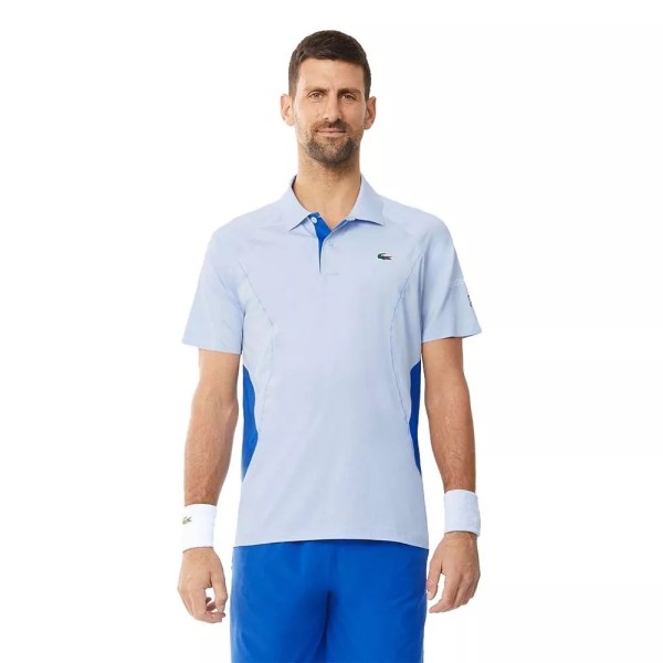 Lacoste Tennis Melbourne Novak Djokovic Polo bleu clair | Ipontennis