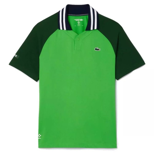Polo vert de tennis Melbourne de Lacoste Daniil Medvedev | Ipontennis